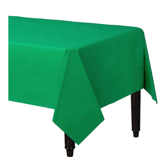 مفرش طاولة طعام بلاستيك لون اخضر
