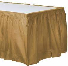 gold table skirt 14 x 29in