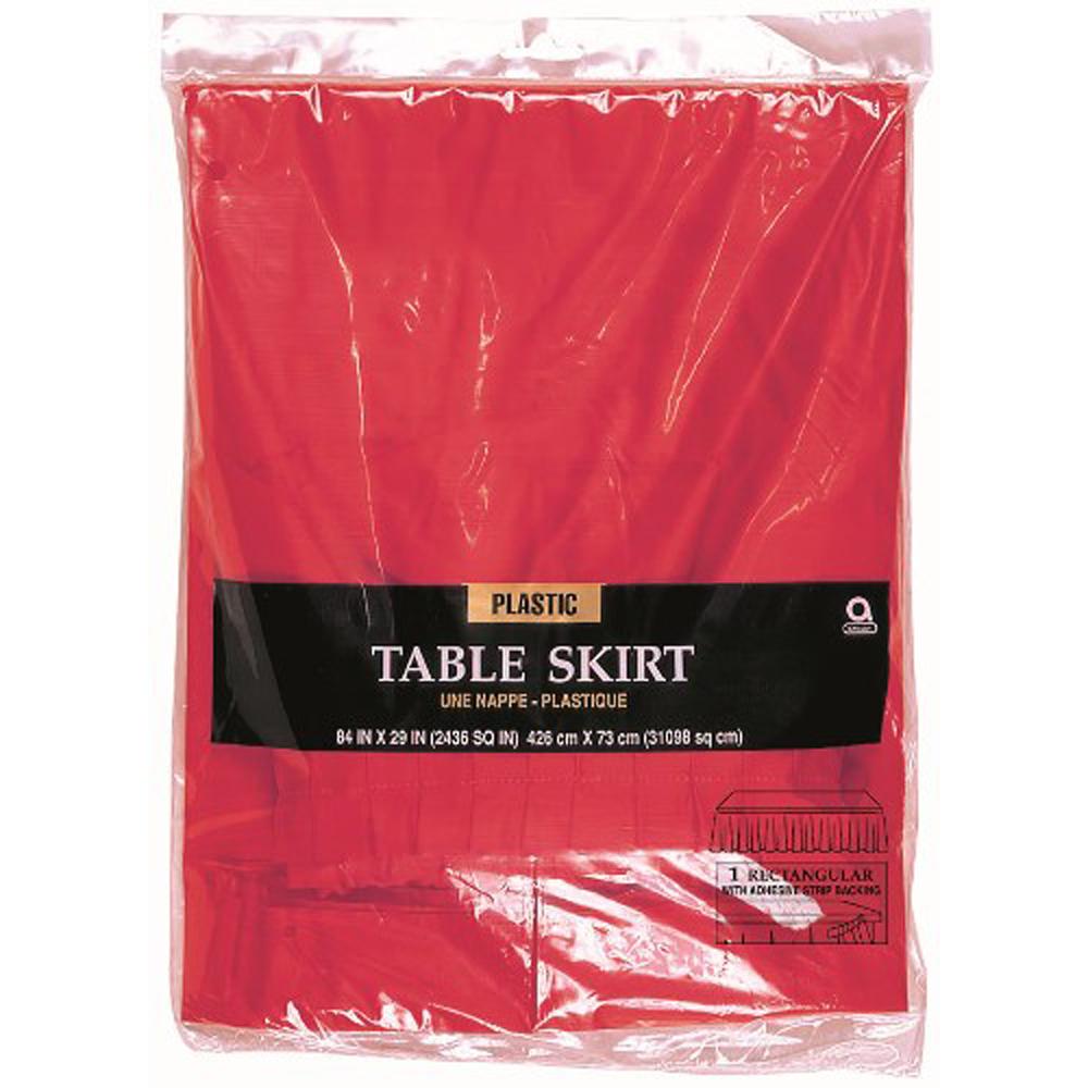 Apple Red Table Skirt 14ft X 29in