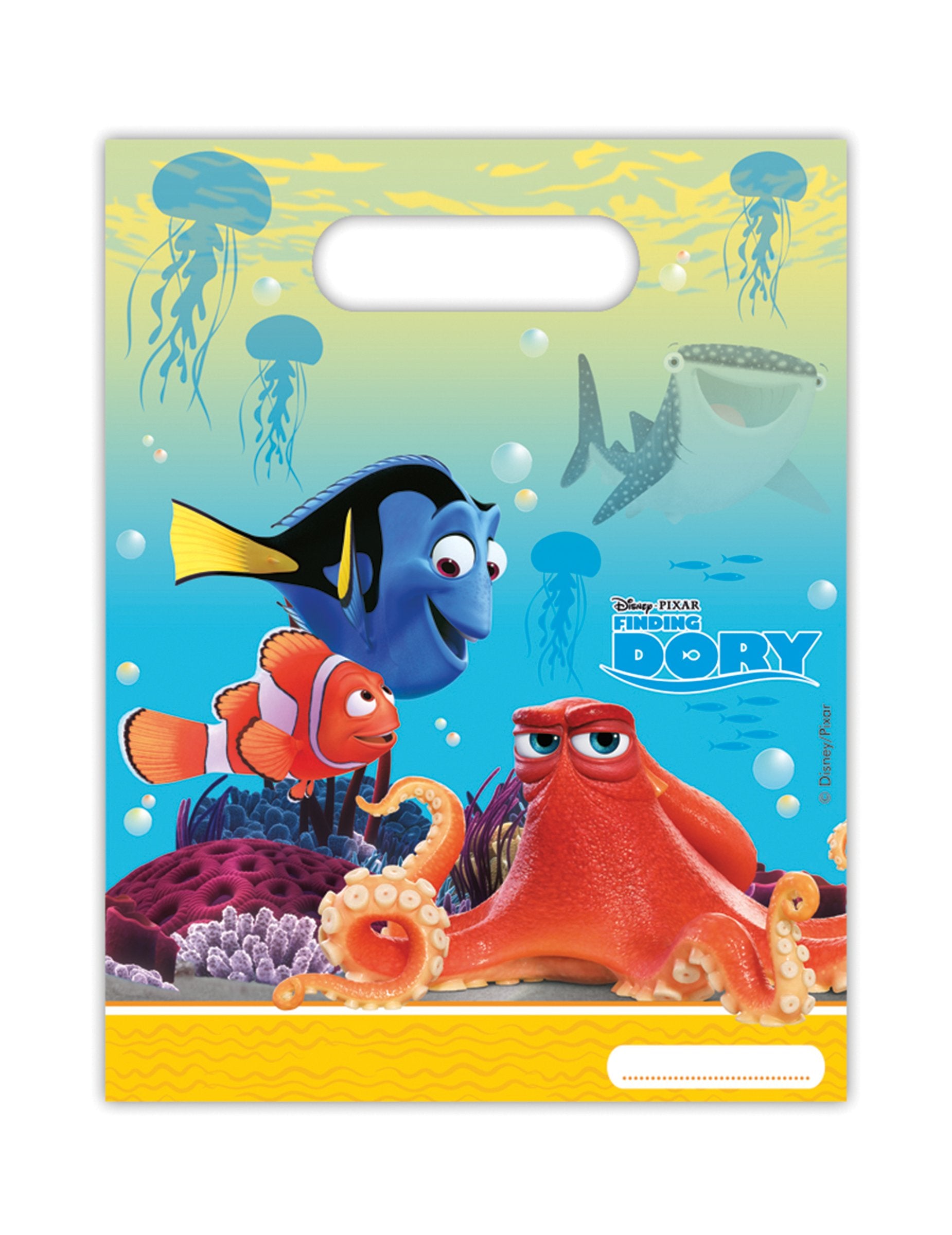 Finding Dory Loot Bags Plastic 6 Pack