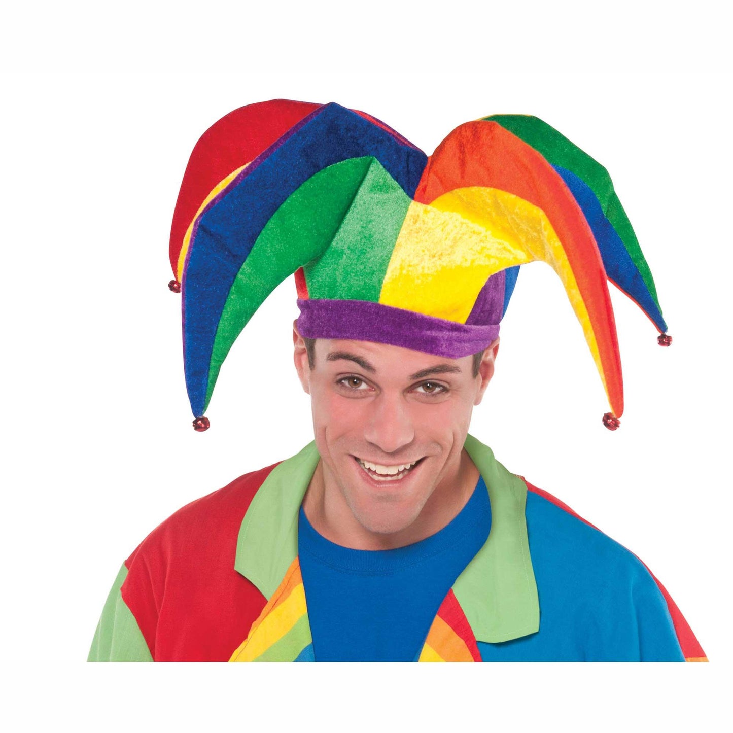 قبعة مهرج ملونة 