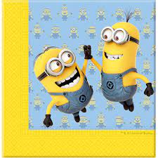 minions paper napkins 33x33cm