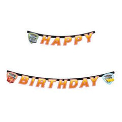 disney cars 3 diecut happy birthday banner