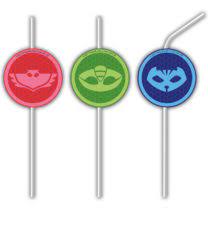 pj masks flexi straws 6pcs