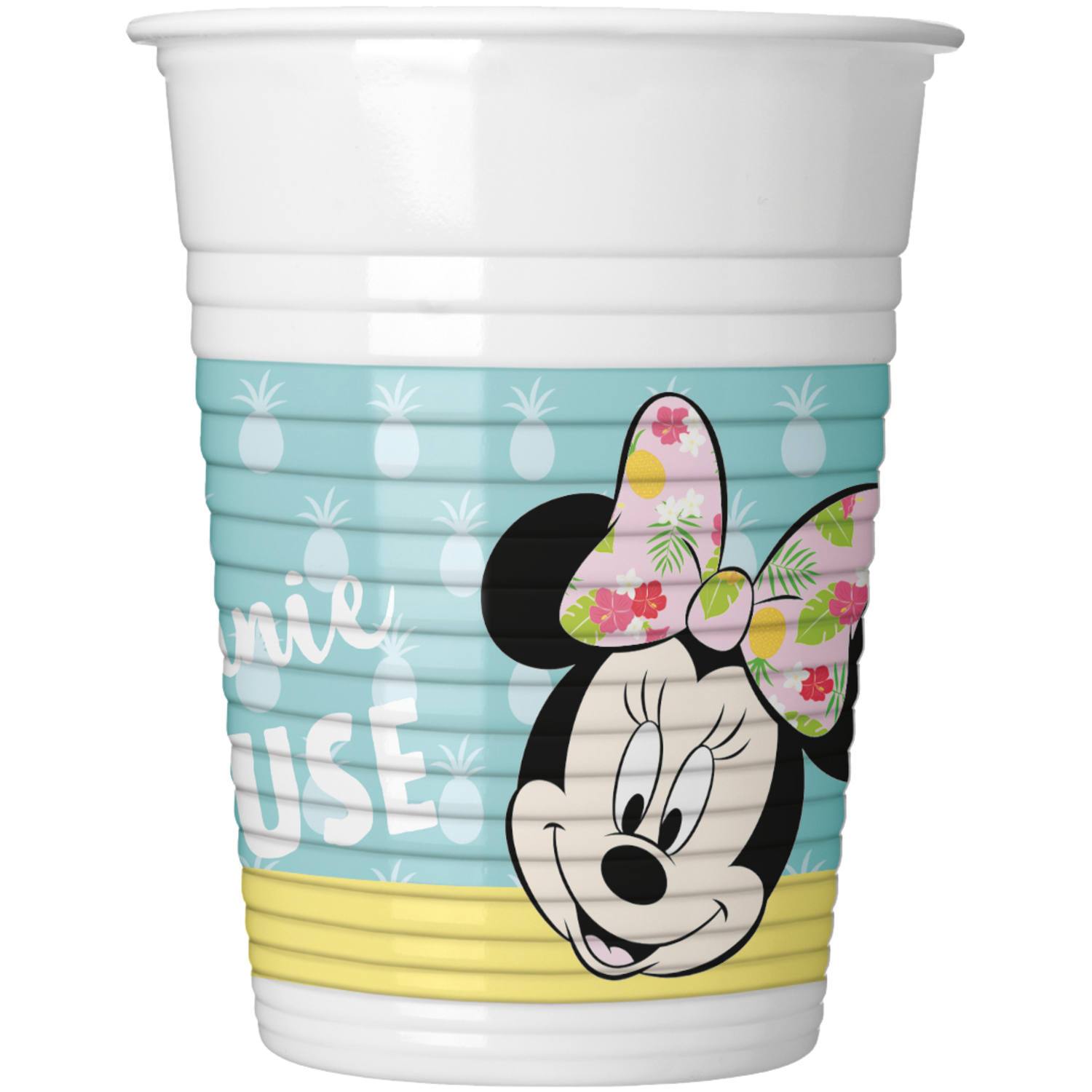 Minnie Tropical Plastic Cups 8Pcs