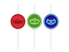 pj masks drinking straws 4pcs