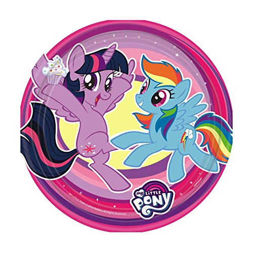 My Little Pony 2017 Paper Plates, 7In, 8Pcs