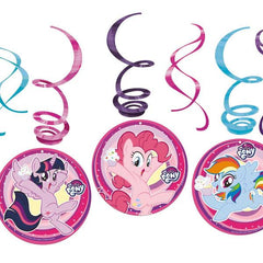 my little pony swirl decoration 6pcs