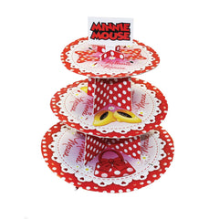 disney red minnie 3 tier cake stand