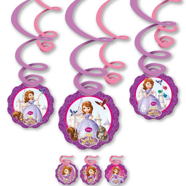 sofia the first swirl decorations