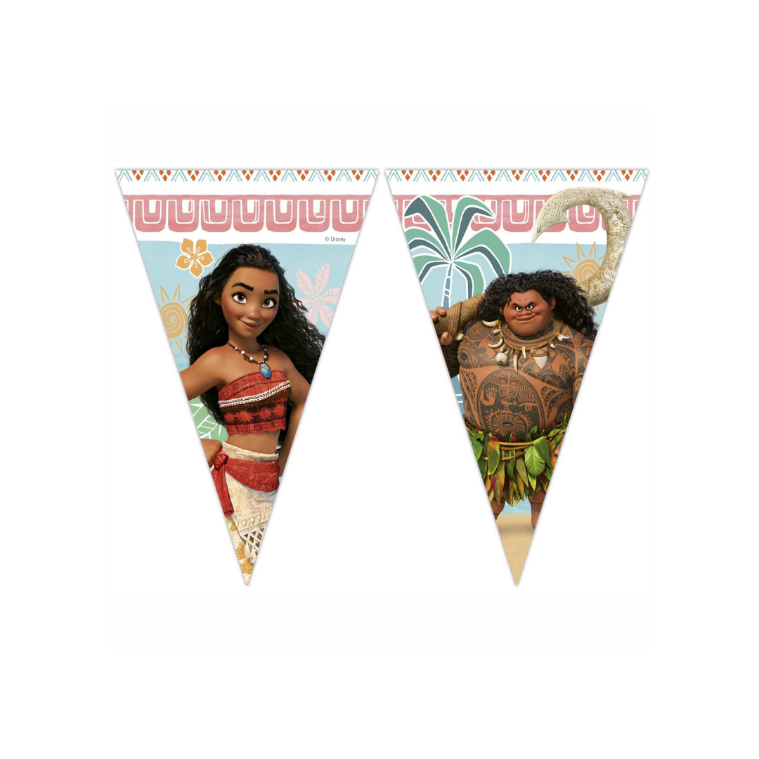 disney moana triangle flag banner