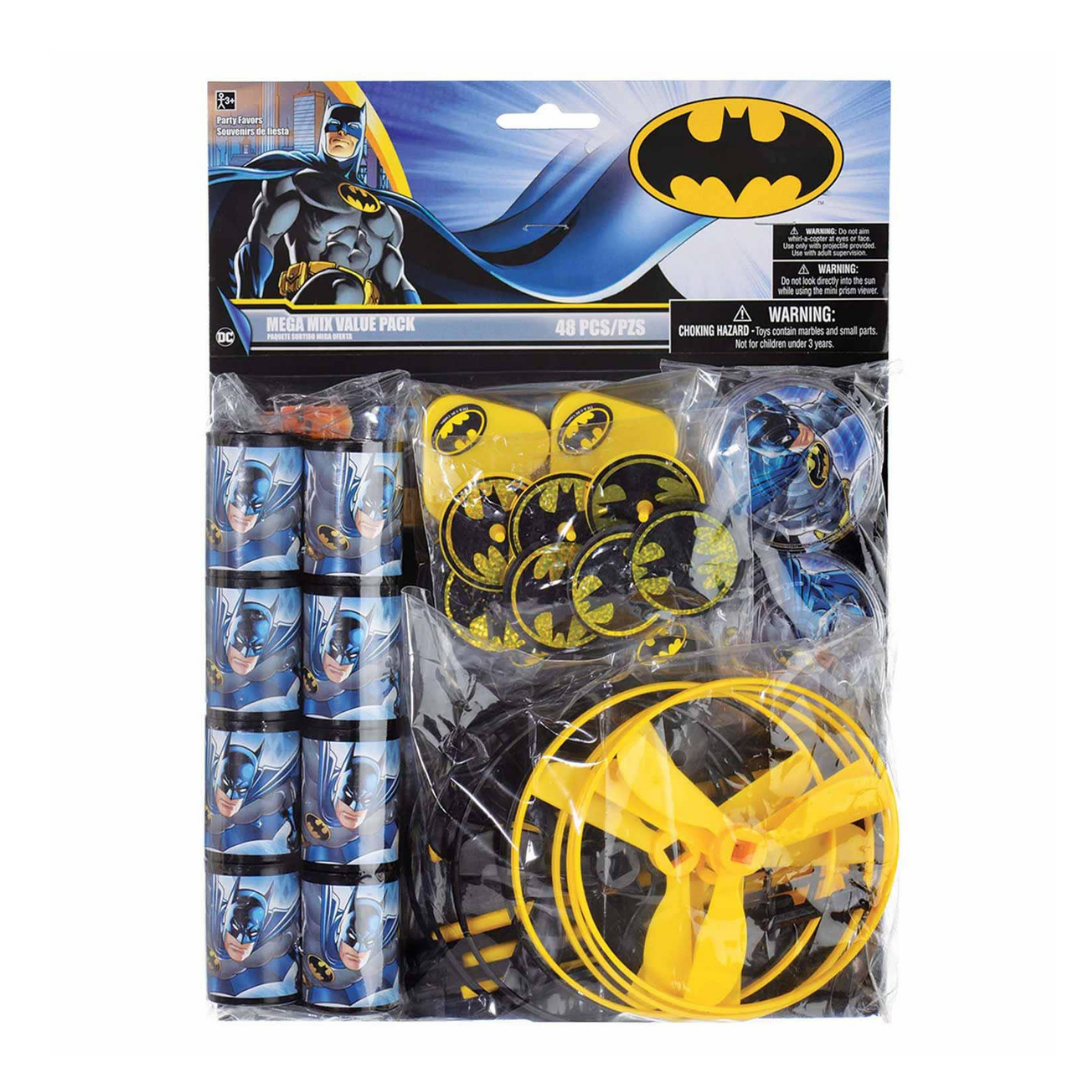 مجموعة هدايا حفلات منوعة من باتمان 48 قطعة
