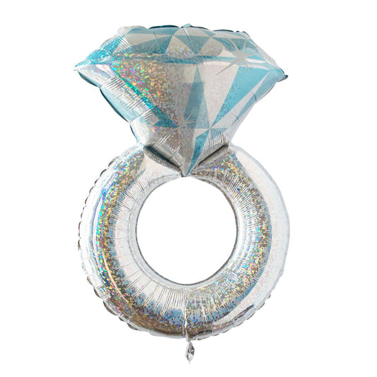 A wedding balloon in the shape of a ring, large size 91 cm