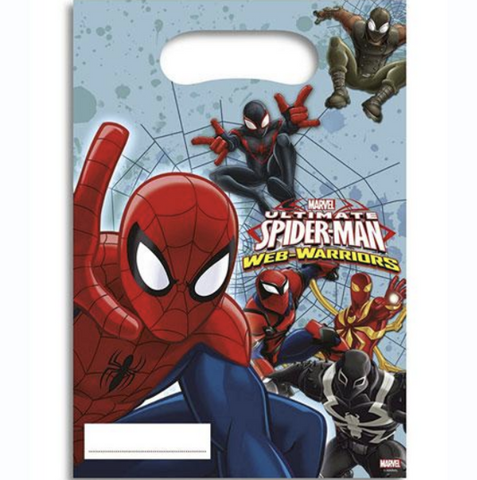 Spiderman gift bags 6 pieces