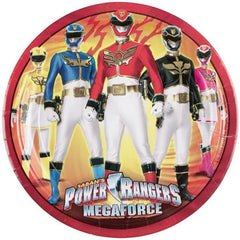 power rangers mega force plates 9in 8pcs