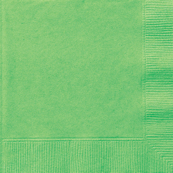 lime green solid luncheon napkins 20ct